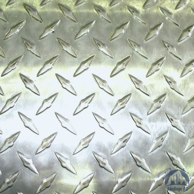 Рифлёный алюминиевый лист "Чечевица" 1,5х1500х3000 мм АМГ2НР купить в Саранске